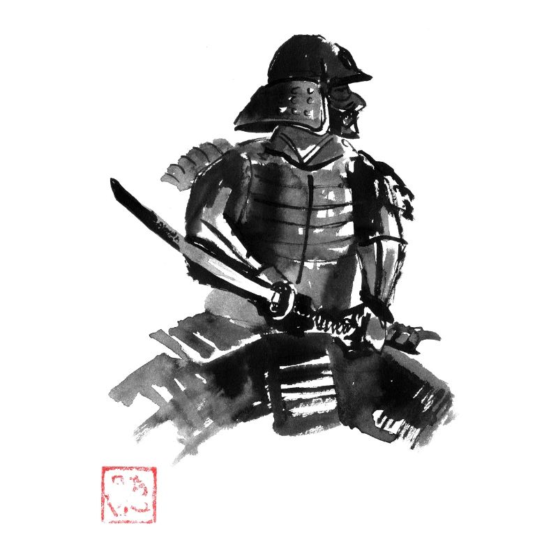 Samurai in Rüstung