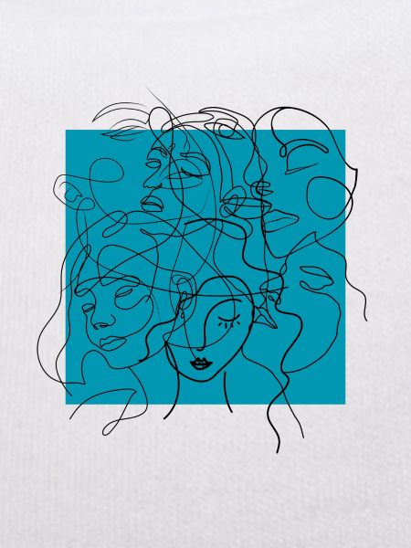Face line blue