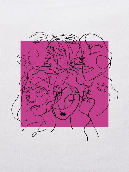 Face line pink
