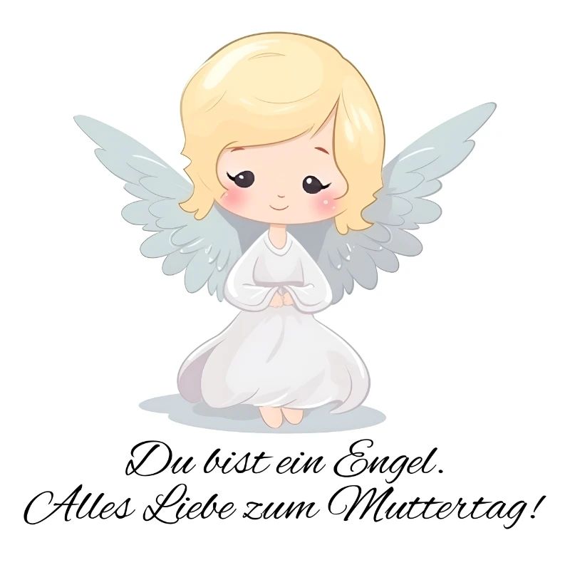 Du bist ein Engel spruch - Muttertags Geschenk