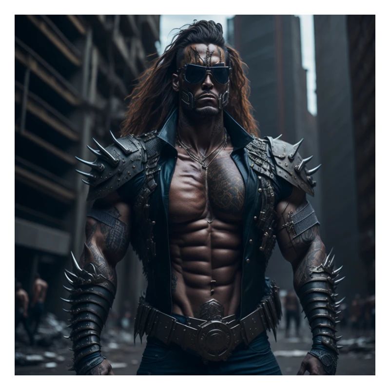 Future Cyberpunkt Warrior