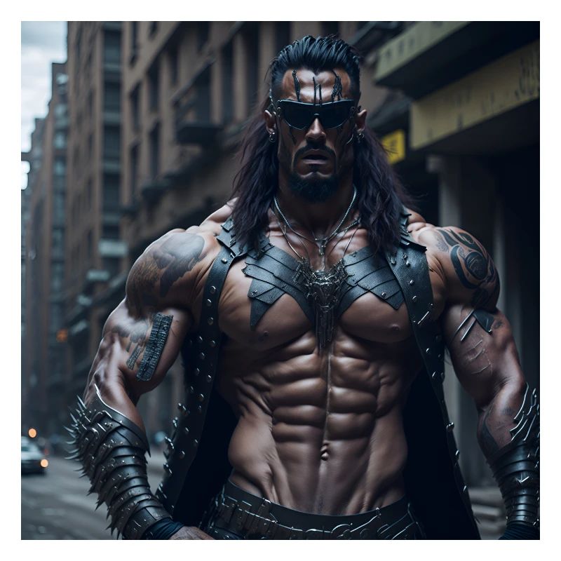 Future Cyberpunkt Warrior