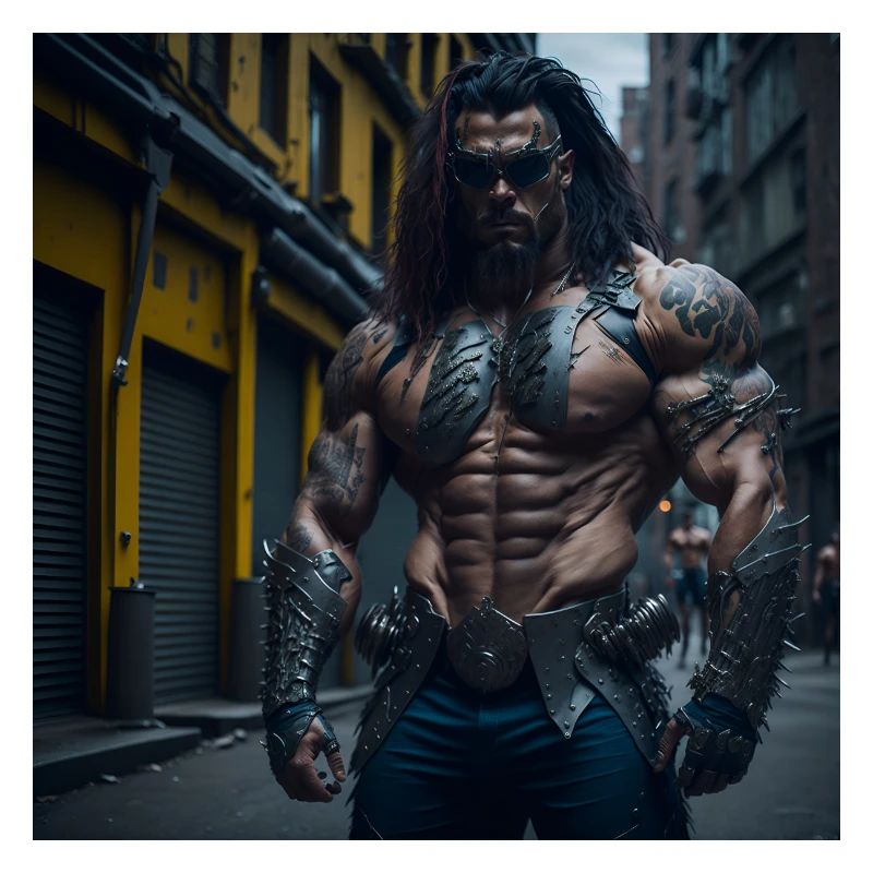 Future Cyberpunkt Warrior