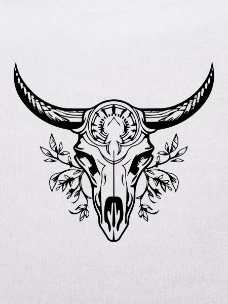 Cow Skull Boho