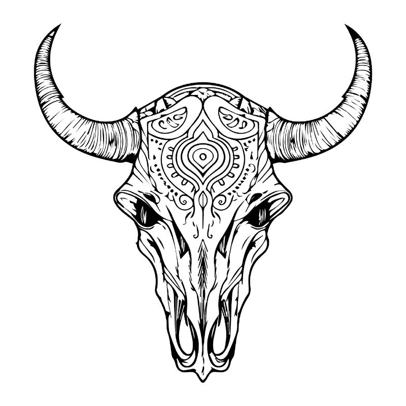 Cow Skull Boho
