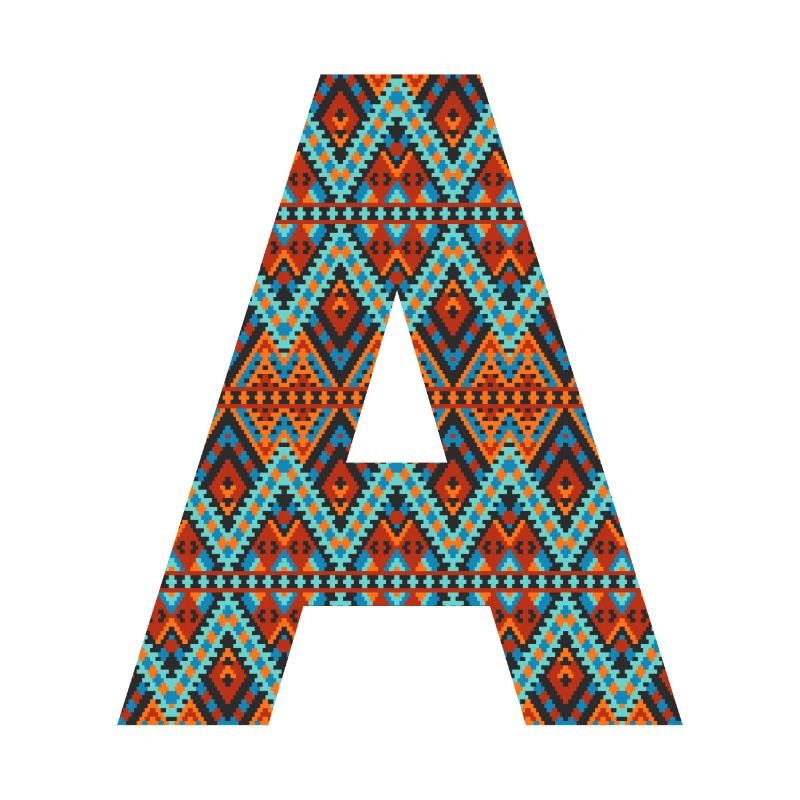 Buchstabe A- Boho-Design