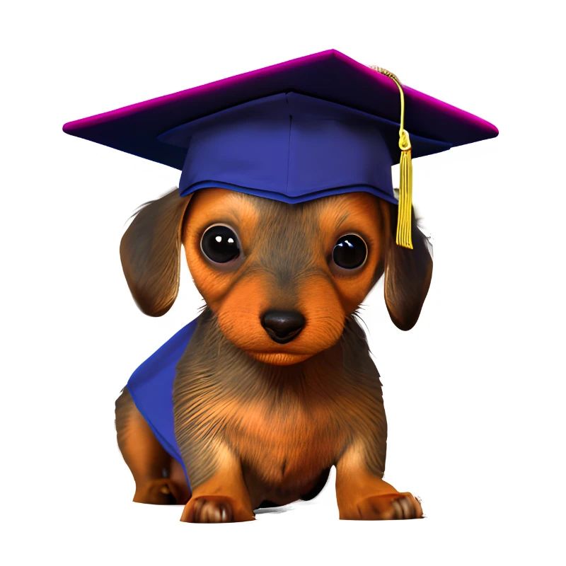 Bachelor Dachshund School Leaving Certificate Studies Dogs