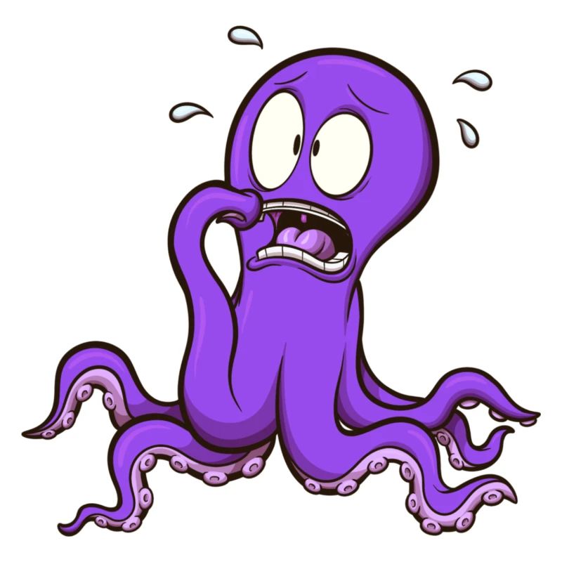 Scared Octopus