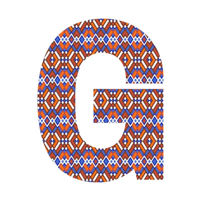 Monogram Letter G- geometric pattern