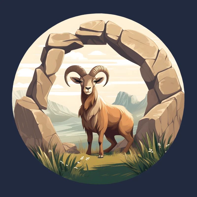 Alpine Majestät Steinbock