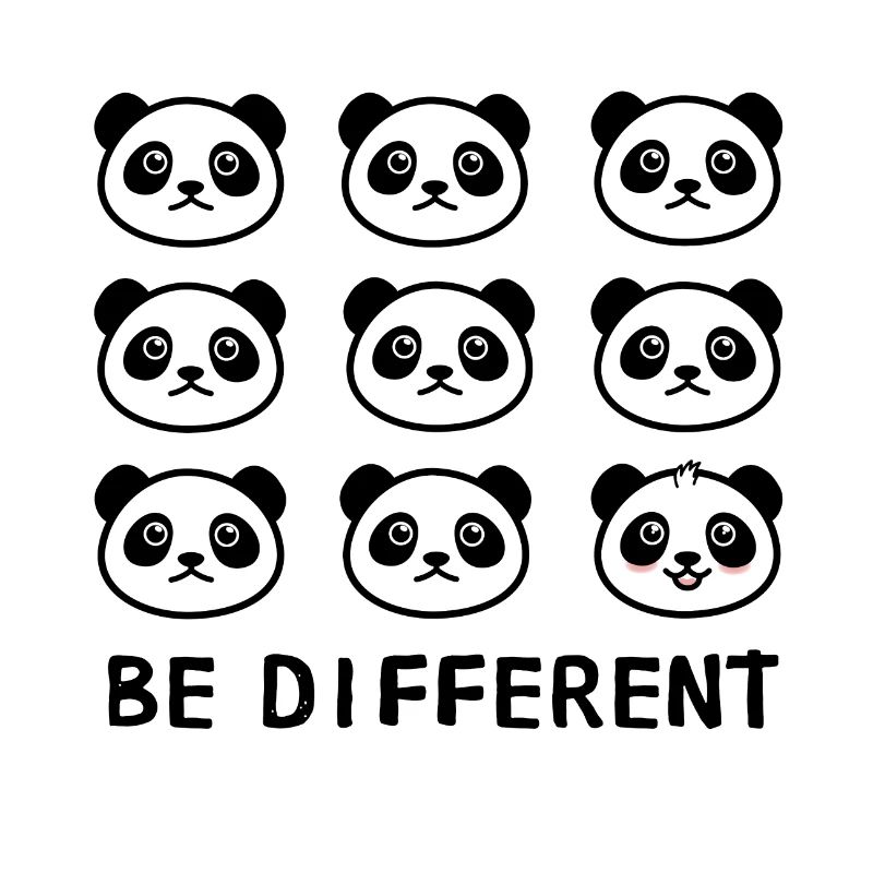 BE DIFFERENT Panda