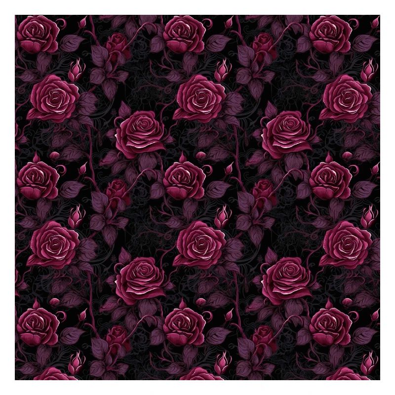 Roses Seamless Pattern Beautiful Elegant Aesthetic
