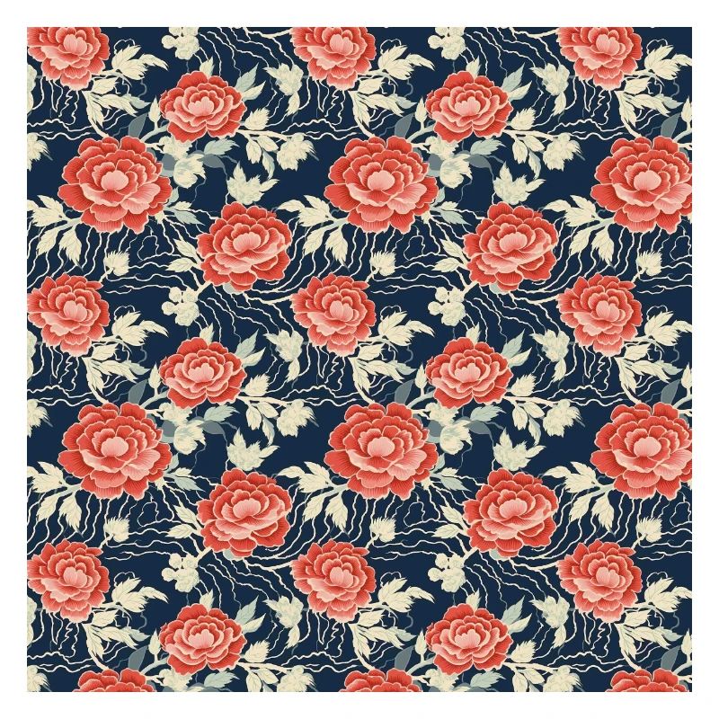Roses Seamless Pattern Beautiful Elegant Aesthetic