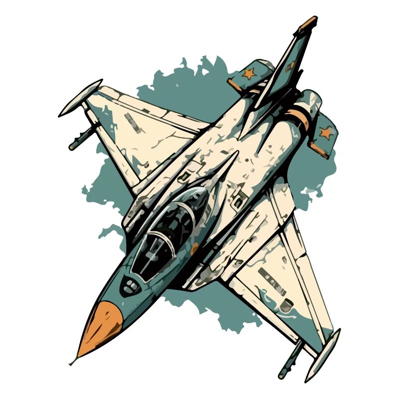 Avion tempête bleue