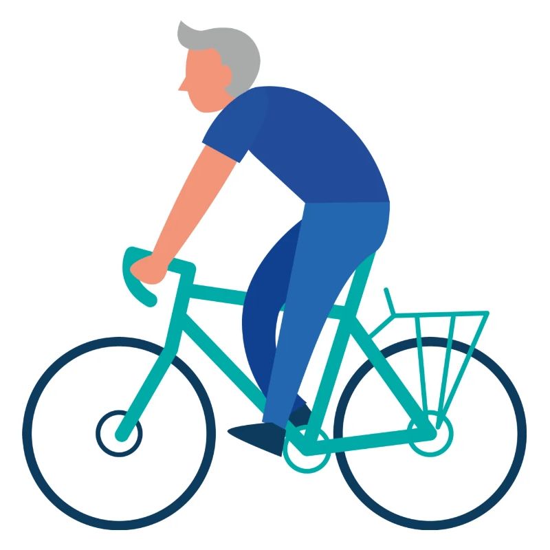 Blue Biker