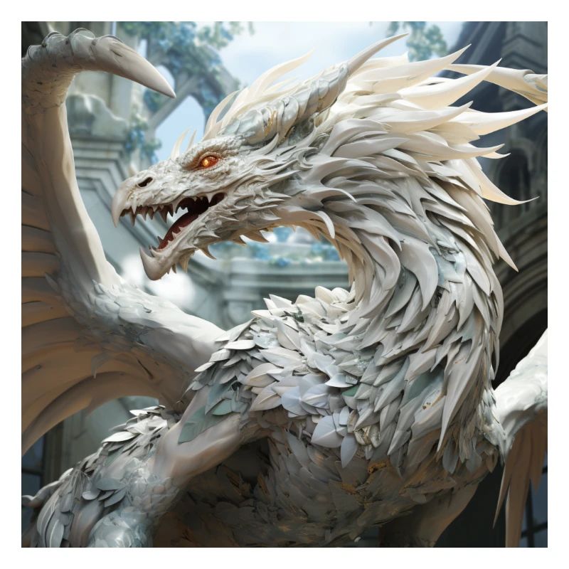 Weißer Drache