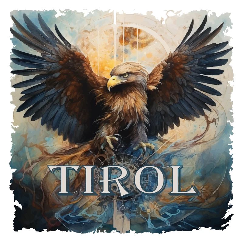 Tyrolean eagle loyal to the state of Tyrol, golden eagle