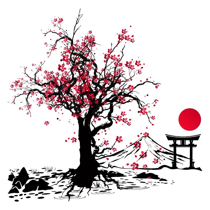 Fleur de Sakura | Fleur de cerisier | Oriental Art