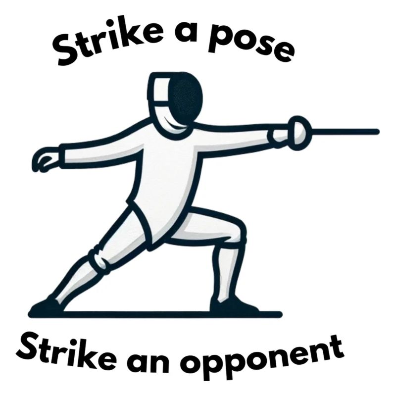 "Nimm eine Pose ein, schlage einen Gegner"