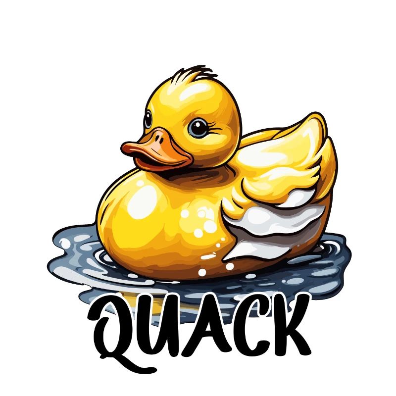 Canard en caoutchouc / Canard en caoutchouc / Eau / Baignoire