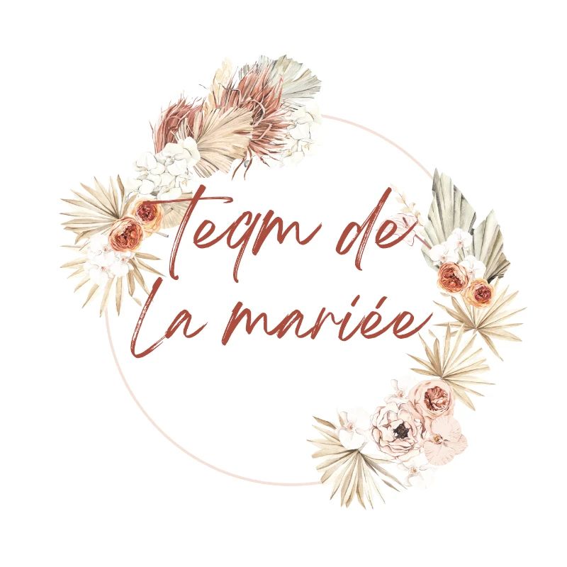 Brautteam Krone Boho Blumen