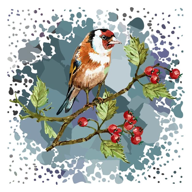 Bunter Vogel