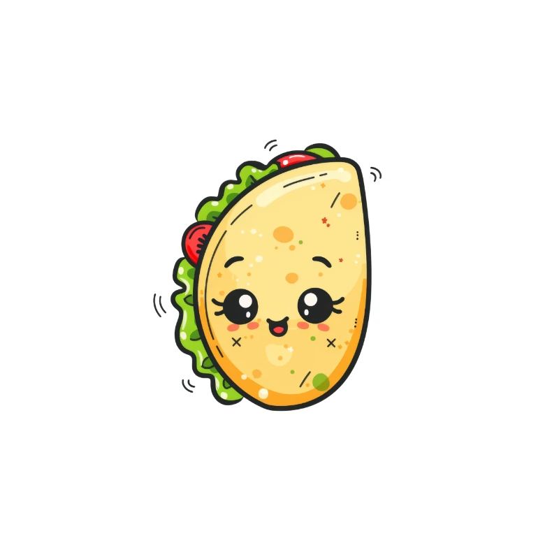 Appetizing Wrap/Kebab Cartoon Design