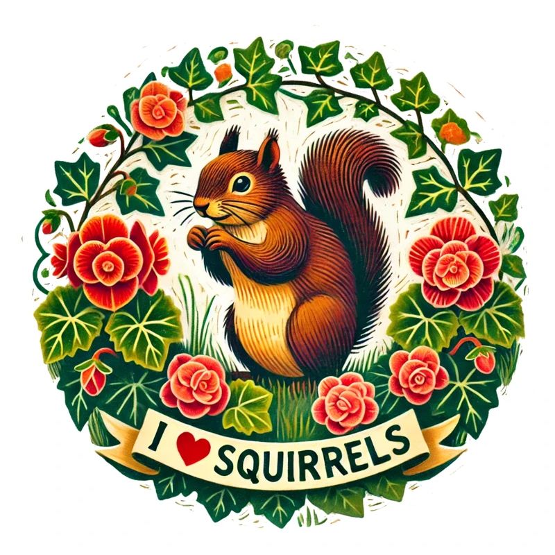 Ich liebe Eichhörnchen