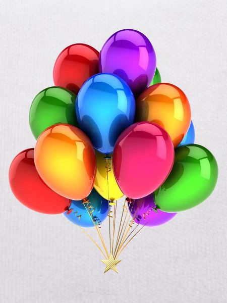 A bouquet of balloons