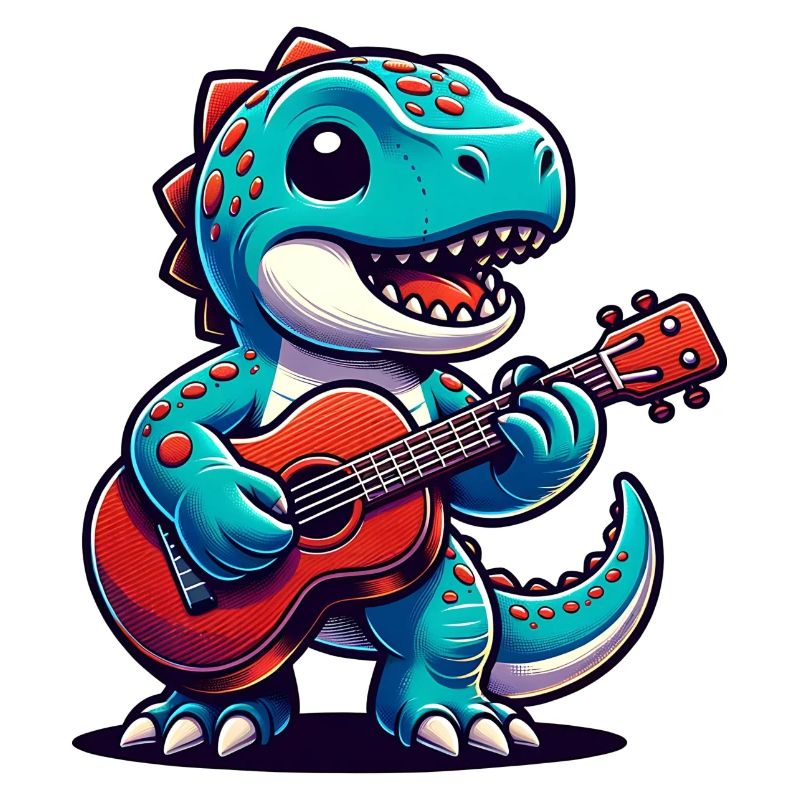 Conception de guitariste Dino mignon