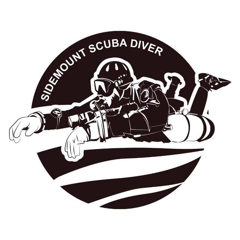 Sidemount Diver Tauchen Geschenk Tec Diving Logo