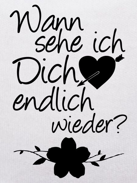 Wiedersehen Liebe, Spruch, Geschenk
