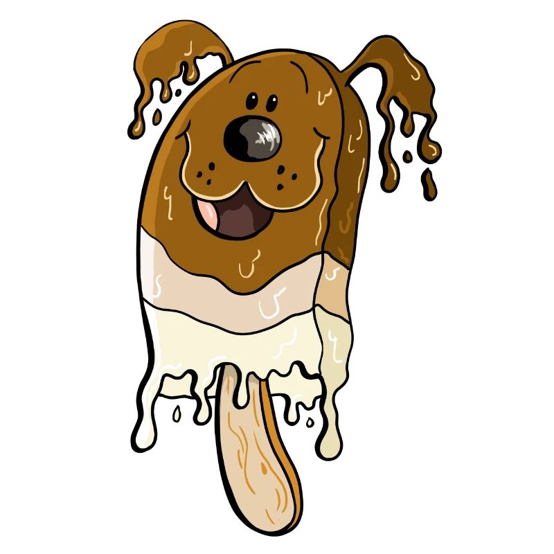 Hund am Stiel - Eis am Stiel - Eiscreme