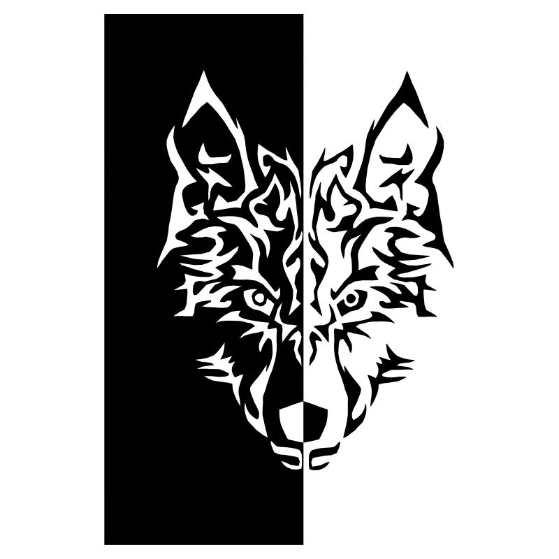 Tribal Wolf Wild Tattoo Statement Whimsy