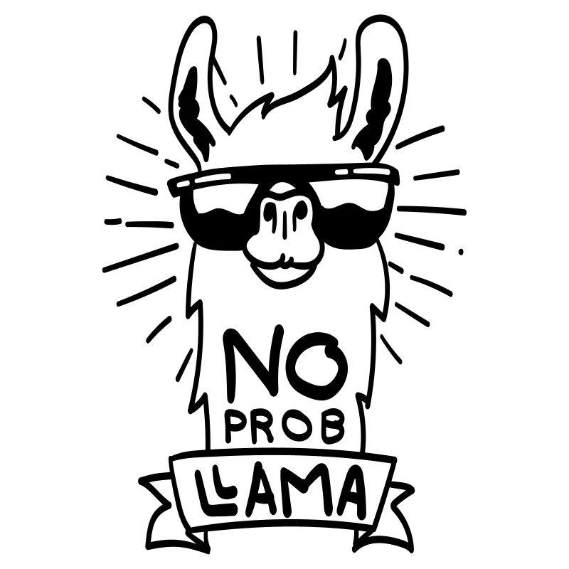 No ProbLlama - cooles Lama Geschenk