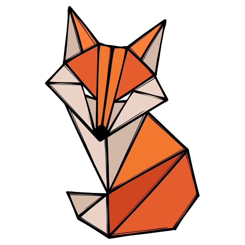 Fuchs Polygon Geometry Art abstrait Créatif