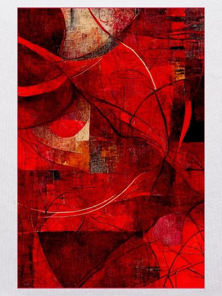 Fabric red pattern abstract