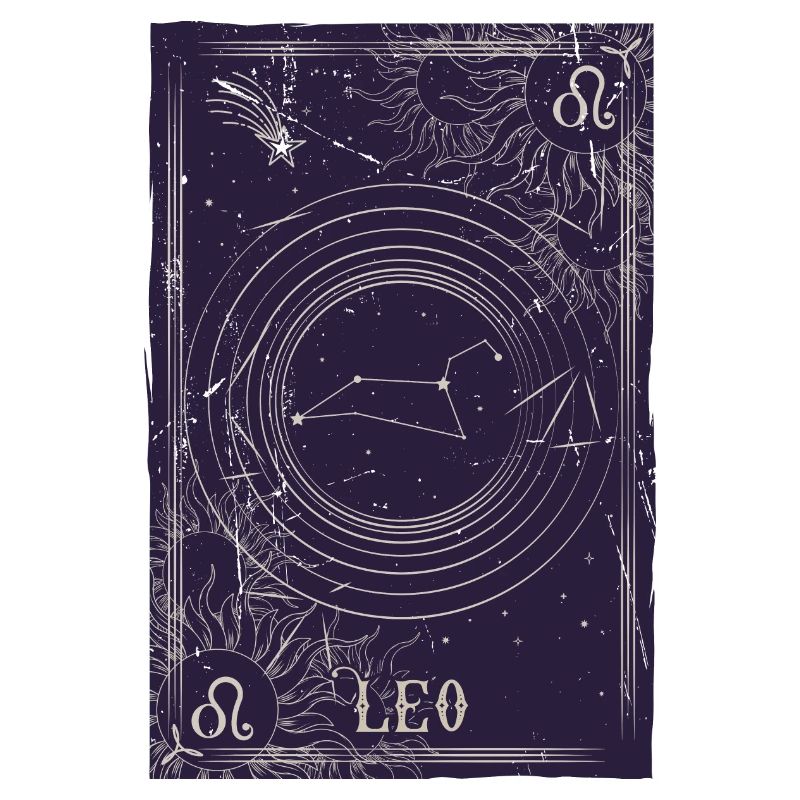 Löwe Sternbild Nachthimmel