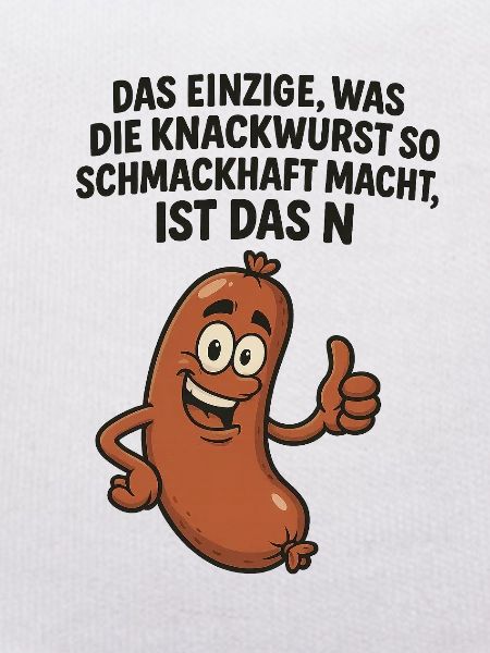 Knackwurst Lustiger Spruch