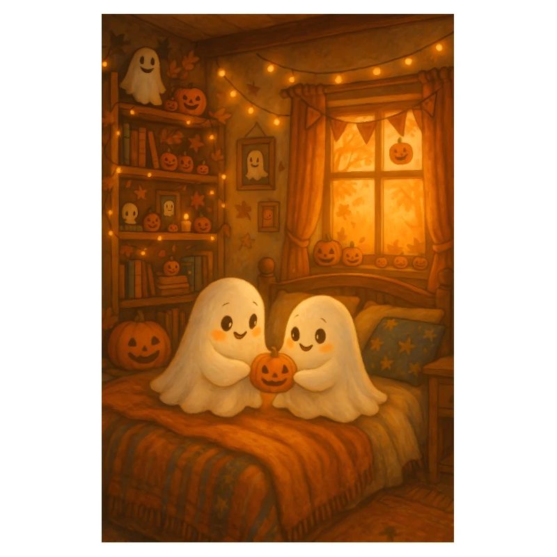 Cute Halloween Ghosts