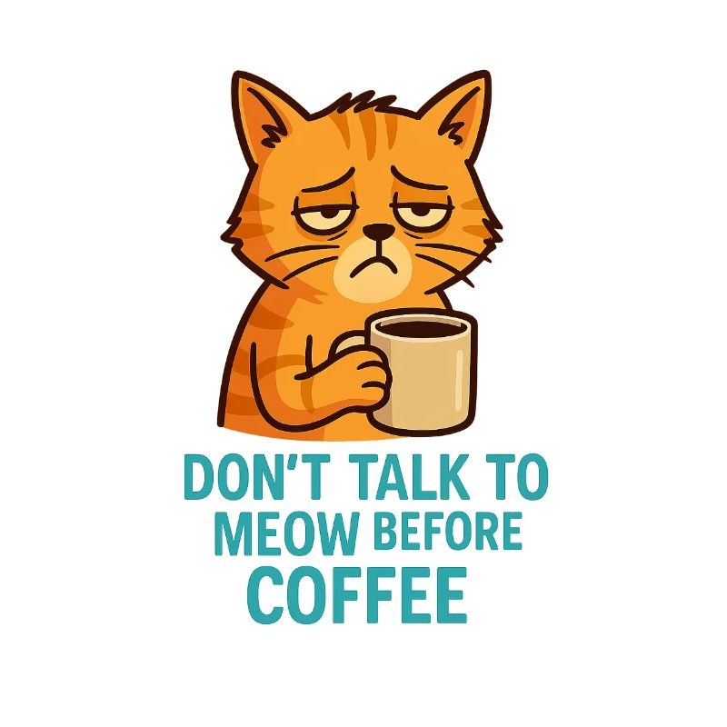 Grummelkat Kaffee Spruch