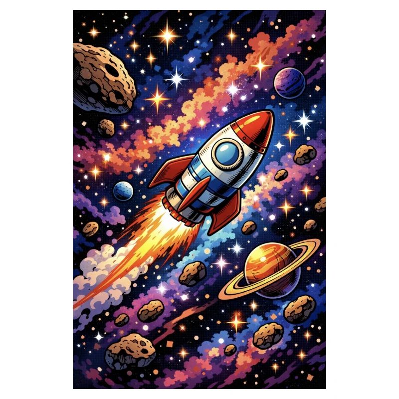 Raketenflug durch Kosmos