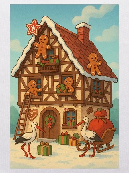 Alsace Half-timbered house fairytale gingerbread