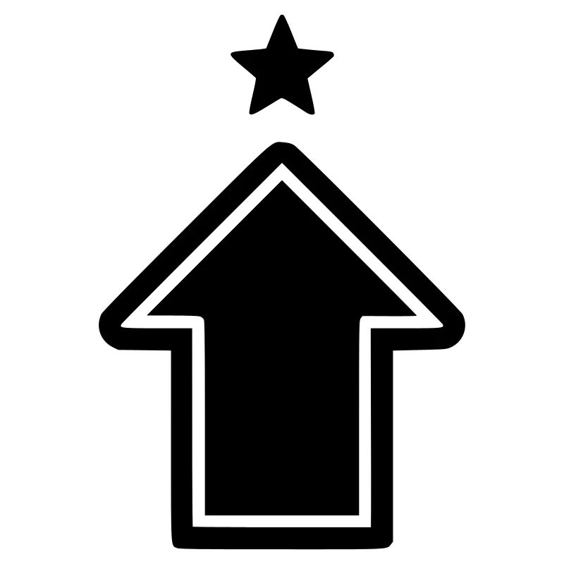 Pfeil Aufstieg Symbol