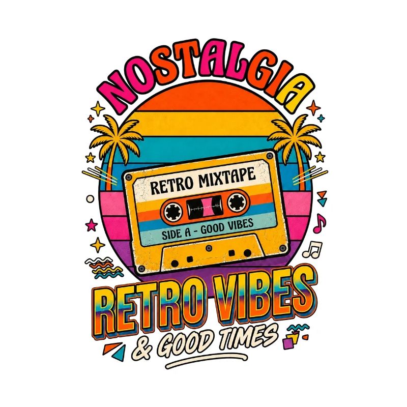 Ambiances nostalgiques de mixtape rétro