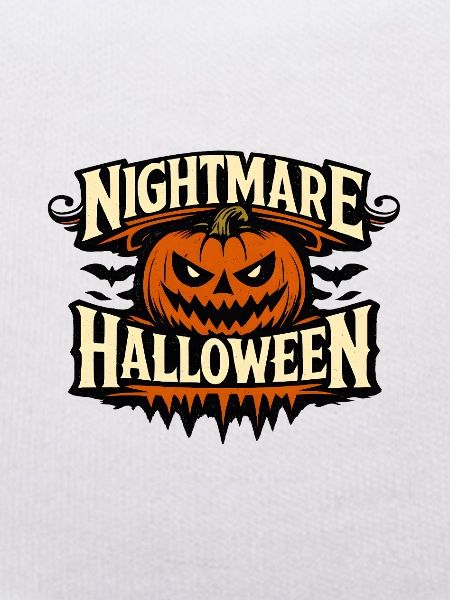 Nightmare Halloween Pumpkin Crest