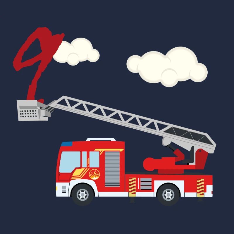 Camion de pompiers - 9e anniversaire