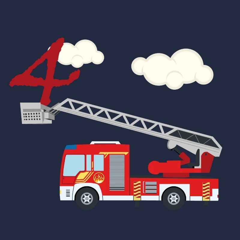 Camion de pompiers - 4e anniversaire
