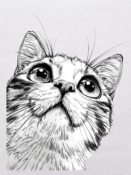 Chat Mickey Noir et Blanc