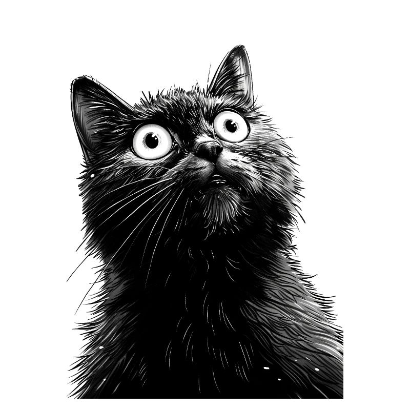 Schwarze Katze Henry